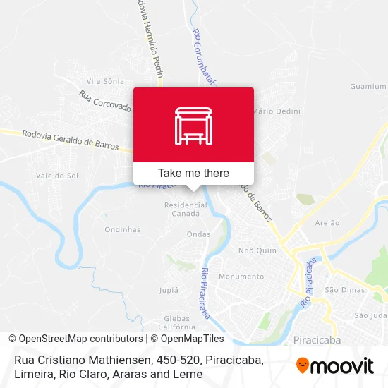 Rua Cristiano Mathiensen, 450-520 map