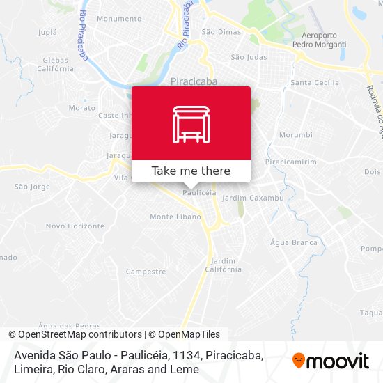 Avenida São Paulo - Paulicéia, 1134 map