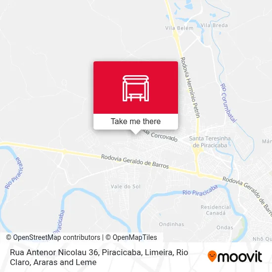 Rua Antenor Nicolau 36 map