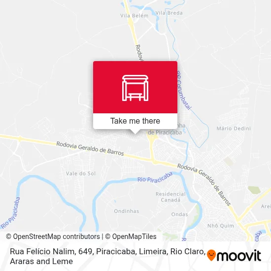 Rua Felício Nalim, 649 map