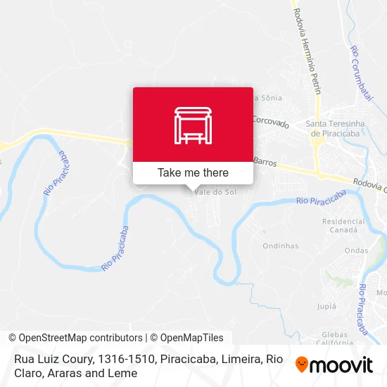 Rua Luiz Coury, 1316-1510 map