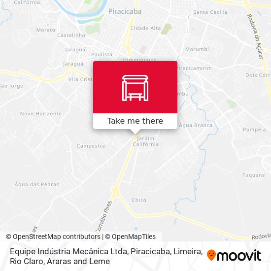 Mapa Equipe Indústria Mecânica Ltda