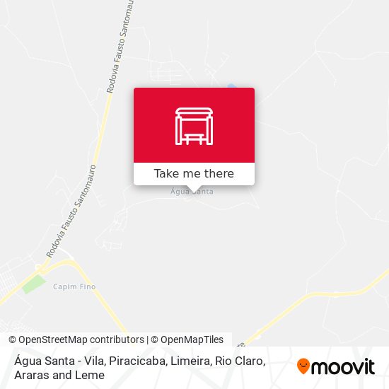 Mapa Água Santa - Vila