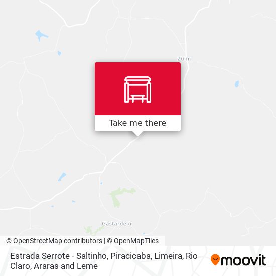 Estrada Serrote - Saltinho map