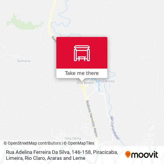 Mapa Rua Adelina Ferreira Da Silva, 146-158