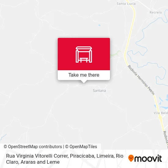 Rua Virginia Vitorelli Correr map