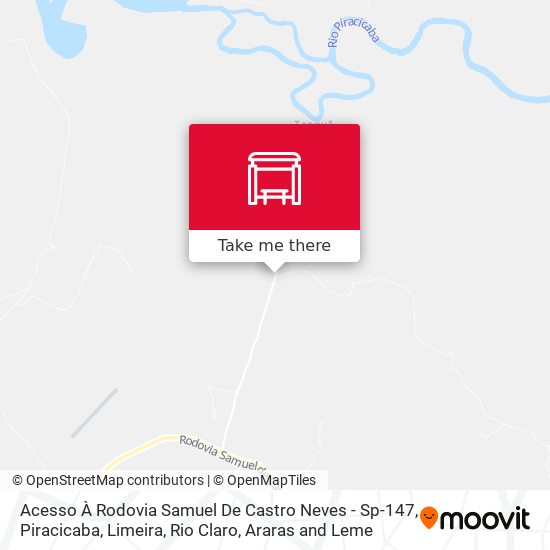 Acesso À Rodovia Samuel De Castro Neves - Sp-147 map