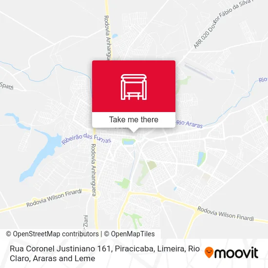 Rua Coronel Justiniano 161 map