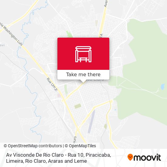 Av Visconde De Rio Claro - Rua 10 map