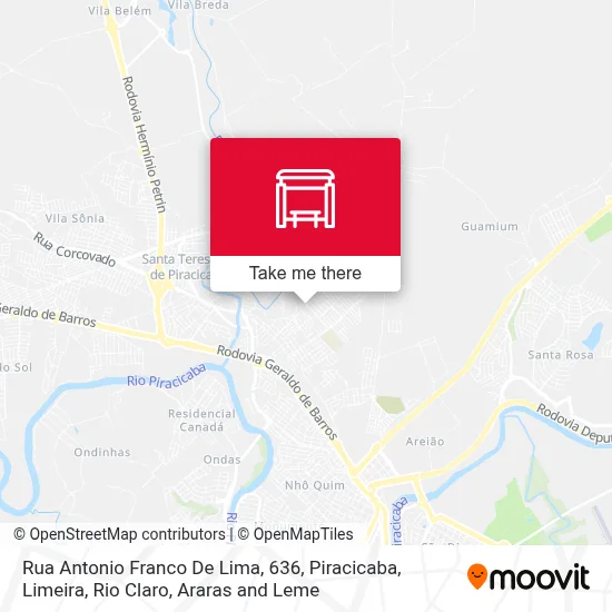 Rua Antonio Franco De Lima, 636 map