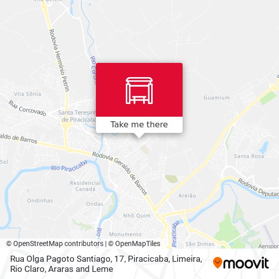 Rua Olga Pagoto Santiago, 17 map