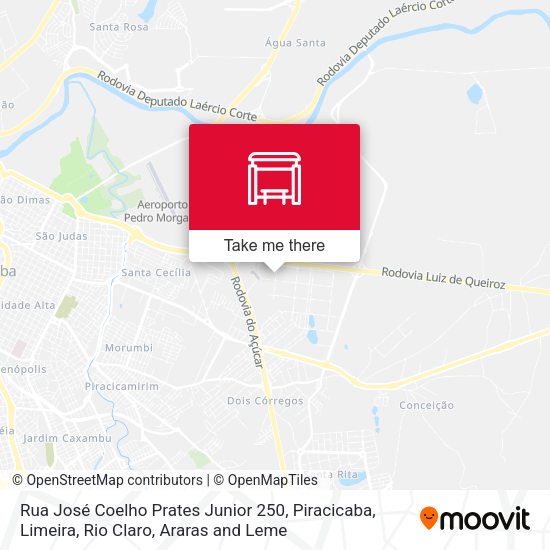 Rua José Coelho Prates Junior 250 map