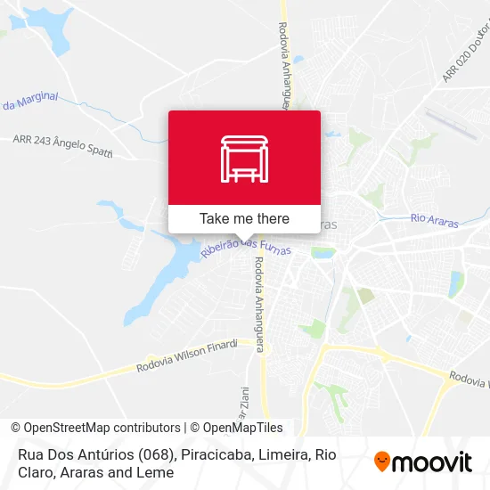 Rua Dos Antúrios (068) map