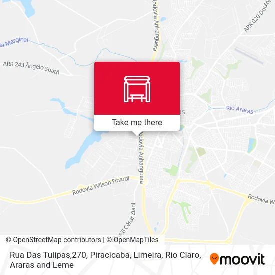 Rua Das Tulipas,270 map