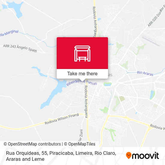 Rua Orquídeas, 55 map