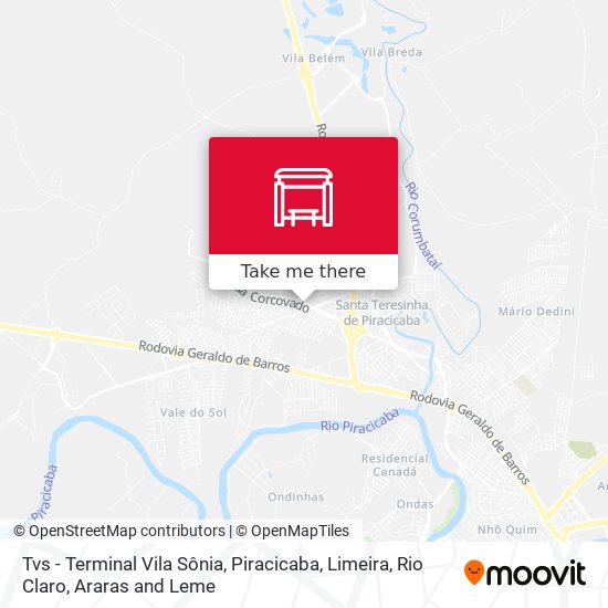 Tvs - Terminal Vila Sônia map