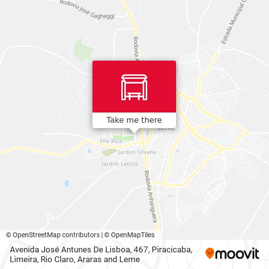 Avenida José Antunes De Lisboa, 467 map