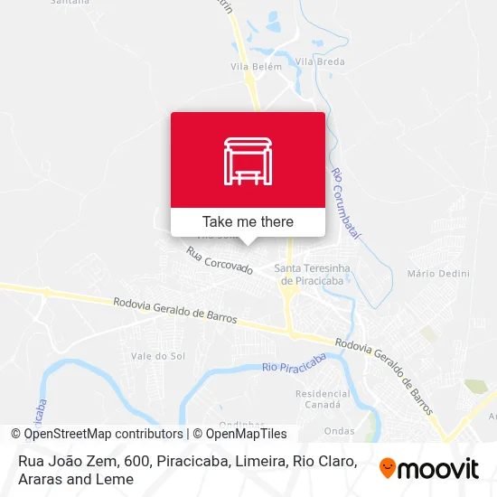 Rua João Zem, 600 map