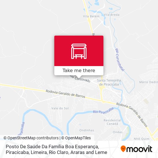 Posto De Saúde Da Família Boa Esperança map