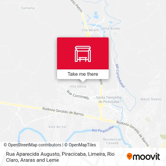 Mapa Rua Aparecida Augusto