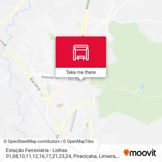Estação Ferroviária - Linhas 01,08,10,11,12,16,17,21,23,24 map