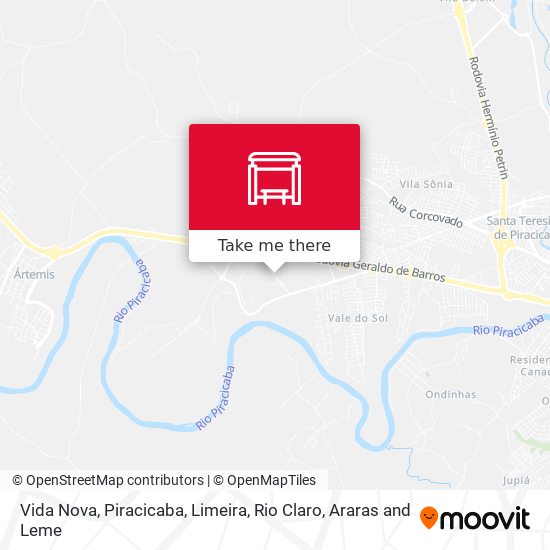 Vida Nova map