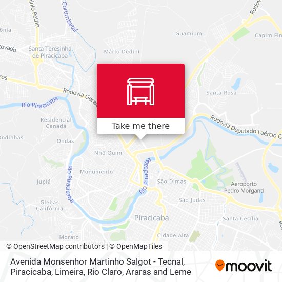 Avenida Monsenhor Martinho Salgot - Tecnal map
