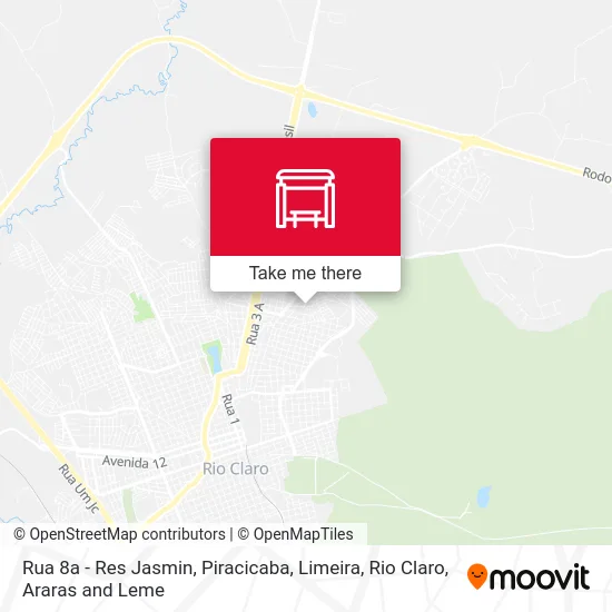 Rua 8a - Res Jasmin map