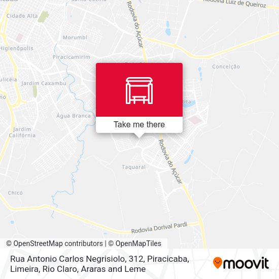 Rua Antonio Carlos Negrisiolo, 312 map