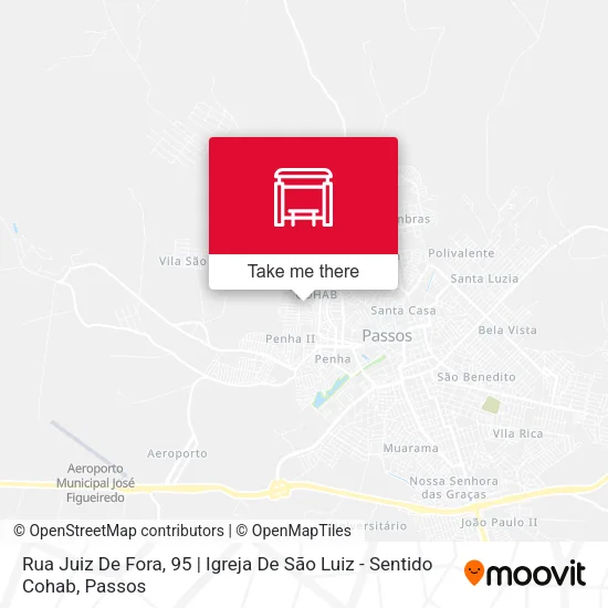 Rua Juiz De Fora, 95 | Igreja De São Luiz - Sentido Cohab map