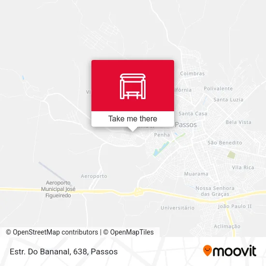 Estr. Do Bananal, 638 map
