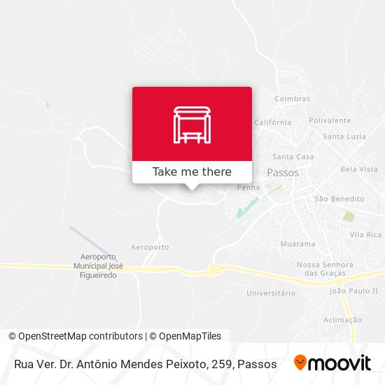 Mapa Rua Ver. Dr. Antônio Mendes Peixoto, 259
