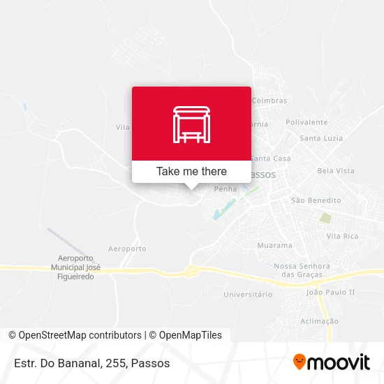 Estr. Do Bananal, 255 map