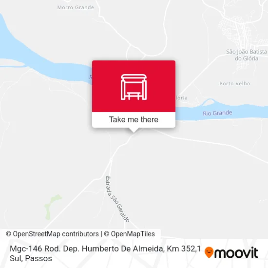 Mgc-146 Rod. Dep. Humberto De Almeida, Km 352,1 Sul map
