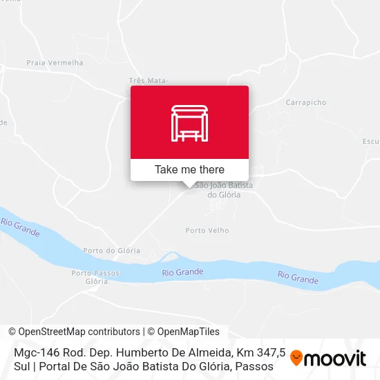 Mgc-146 Rod. Dep. Humberto De Almeida, Km 347,5 Sul | Portal De São João Batista Do Glória map