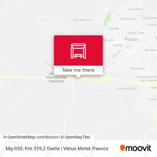 Mg-050, Km 359,2 Oeste | Vênus Motel map