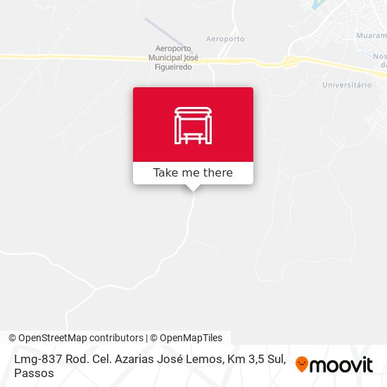 Mapa Lmg-837 Rod. Cel. Azarias José Lemos, Km 3,5 Sul