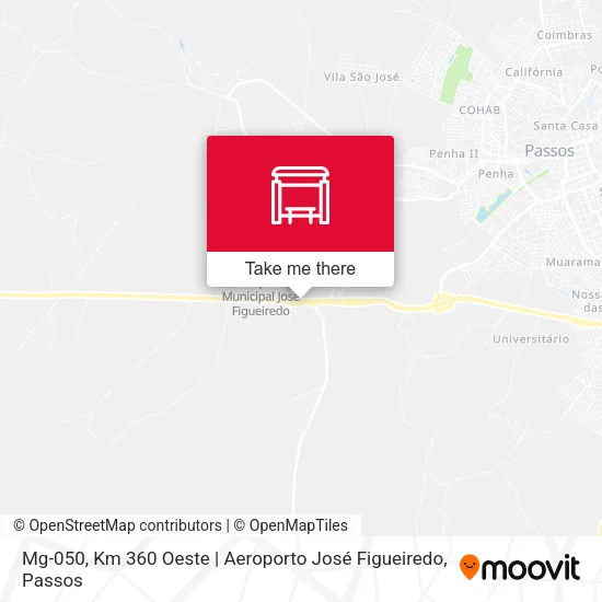 Mg-050, Km 360 Oeste | Aeroporto José Figueiredo map
