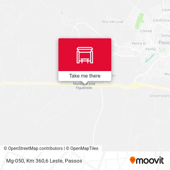 Mg-050, Km 360,6 Leste map
