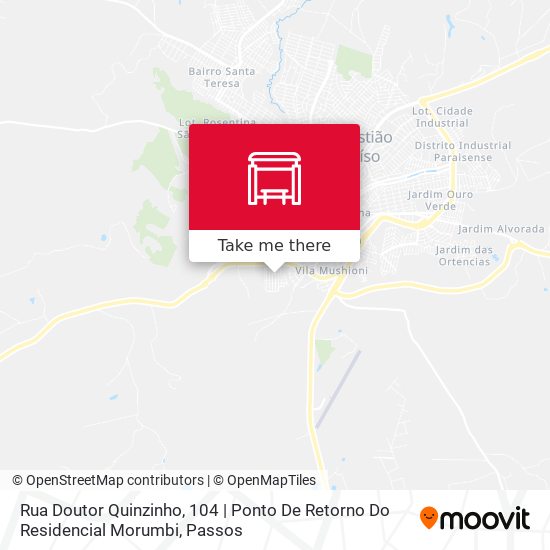 Mapa Rua Doutor Quinzinho, 104 | Ponto De Retorno Do Residencial Morumbi