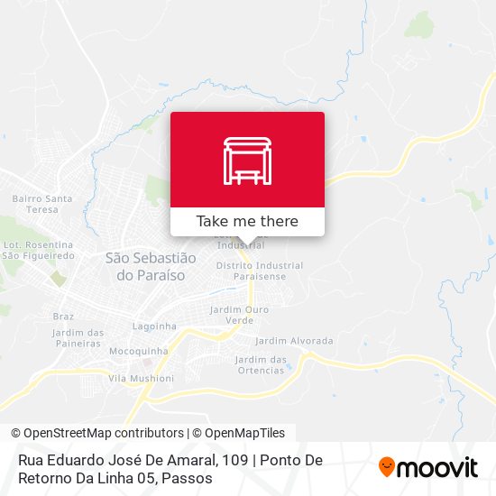 Mapa Rua Eduardo José De Amaral, 109 | Ponto De Retorno Da Linha 05