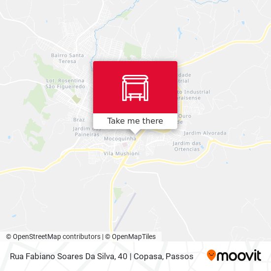 Mapa Rua Fabiano Soares Da Silva, 40 | Copasa