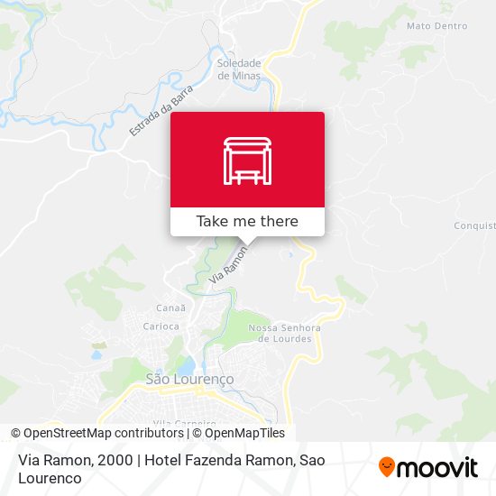 Mapa Via Ramon, 2000 | Hotel Fazenda Ramon