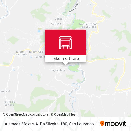 Alameda Mozart A. Da Silveira, 180 map