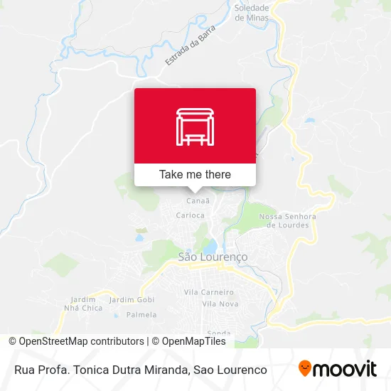 Rua Profa. Tonica Dutra Miranda map