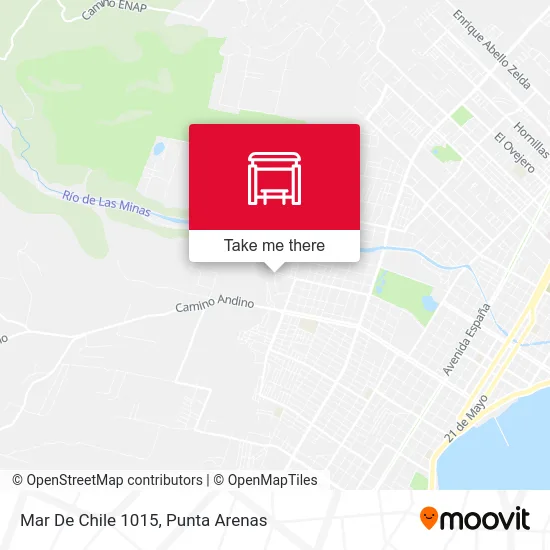 Mar De Chile 1015 map