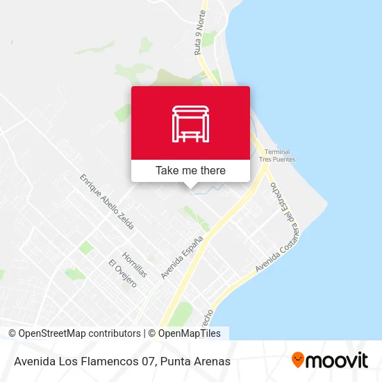 Mapa de Avenida Los Flamencos 07