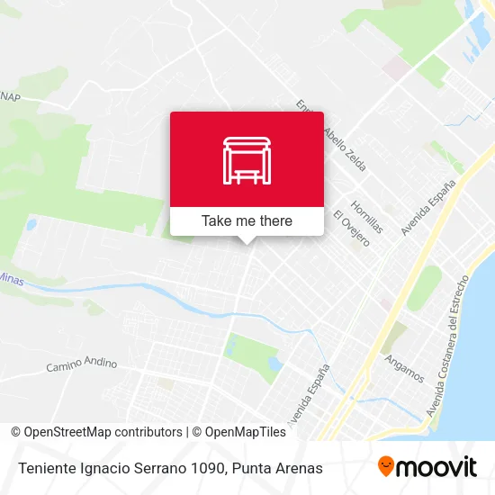 Mapa de Teniente Ignacio Serrano 1090