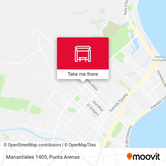 Manantiales 1405 map