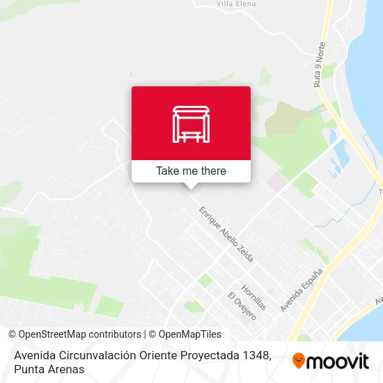 Mapa de Avenida Circunvalación Oriente Proyectada 1348